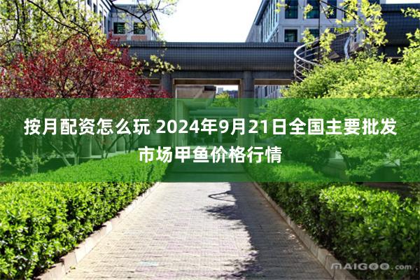 按月配资怎么玩 2024年9月21日全国主要批发市场甲鱼价格行情