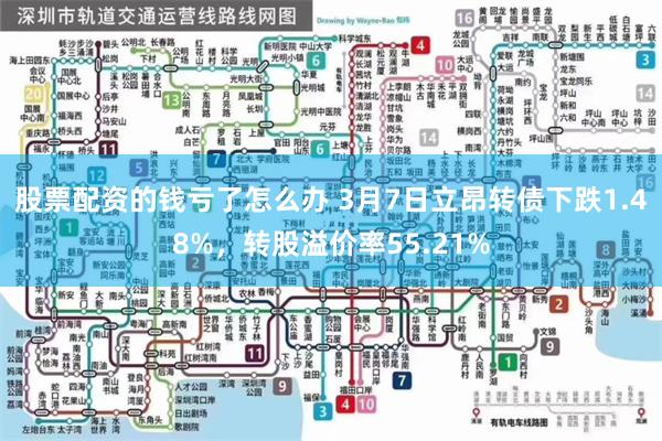 股票配资的钱亏了怎么办 3月7日立昂转债下跌1.48%，转股溢价率55.21%