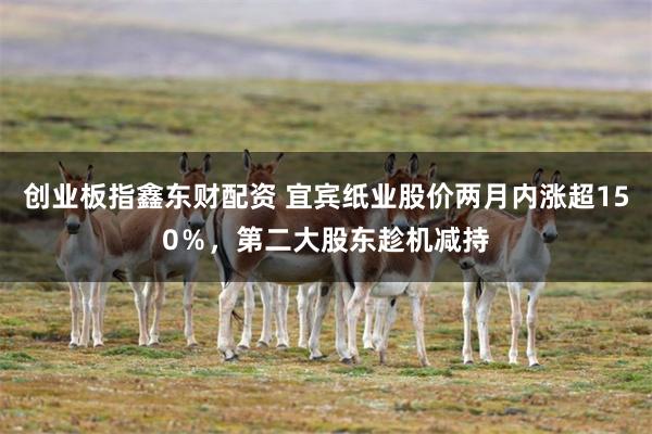 创业板指鑫东财配资 宜宾纸业股价两月内涨超150％，第二大股东趁机减持